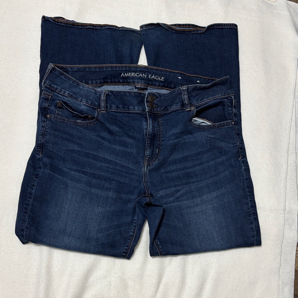 American Eagle Outfitters Women's High Rise Dark Indigo Jeans